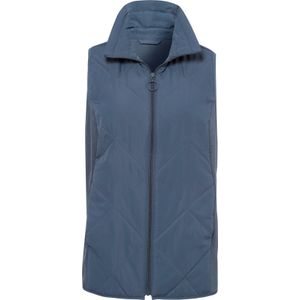 Dames Gilet in rookblauw
