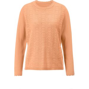 Gebreide Trui - Abrikoos - 100% Polyacryl
