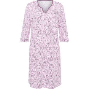 OTTO - Nachthemd - Wit-orchidee-gedessineerd - 3/4-mouwen - 100% Katoen