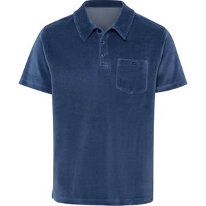 Heren Poloshirt in jeansblauw