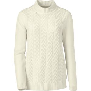 Pullover - Wolwit - 100% Polyacryl - Lange Mouwen - Staande Kraag