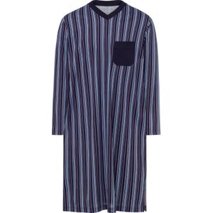 Heren Nachthemd in marine gestreept