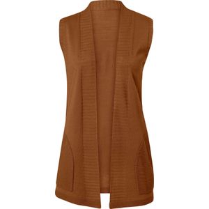 Dames Vest in cognac
