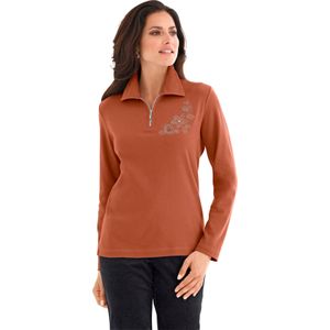 Dames Poloshirt in terracotta