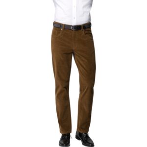Heren Ribcord broek in cognac