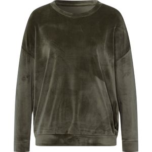 Dames Shirt met lange mouwen in kaki