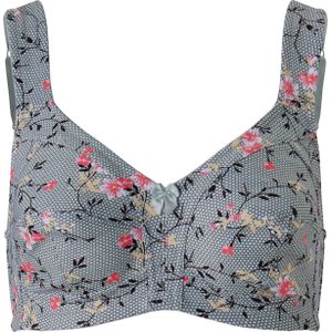 Lindegroen Gedessineerd - Bralette - Zonder Beugels - 48% Polyester, 39% Katoen