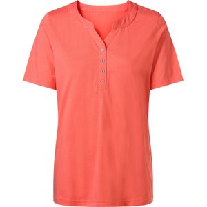 Dames Shirt met korte mouwen in koraal