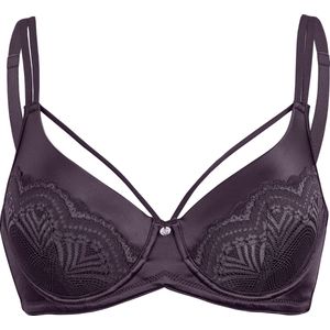 Dames Beha met cups en beugel in aubergine