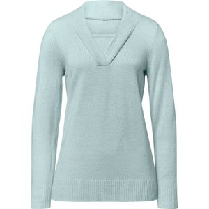 Dames 2-in-1-pullover in kalkmint gemêleerd