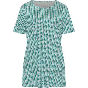 Classic Basics - Lang Shirt - Mint/Jade Gedessineerd - 100% Katoen
