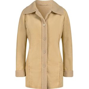 Dames Lange jas in beige