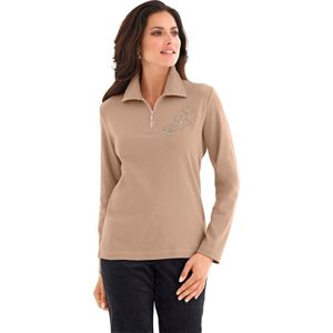 Dames Poloshirt in beige