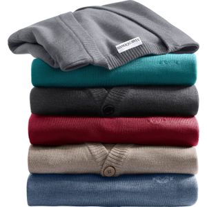 Vesten - Grijs Mêlee - 100% Scheerwol