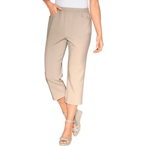 Capri Broek - Beige - 100% Polyester - Steekzakken