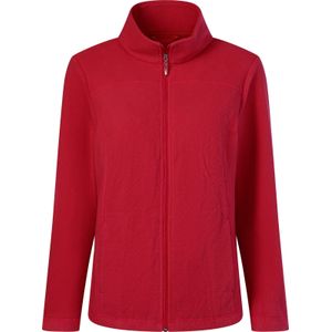 Dames Fleecejack in rood