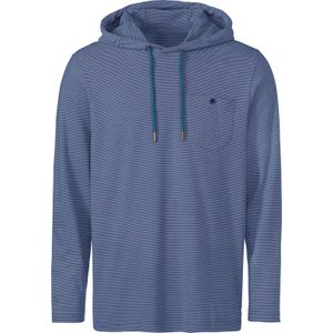 Heren Shirt met lange mouwen in jeansblauw gemêleerd