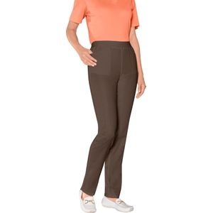 Dames Stretch-Jeans in taupe