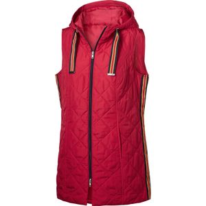 Dames Lang vest in rood