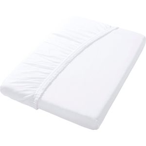 Hoeslakens - Mako-Jersey - Wit - 100% Katoen