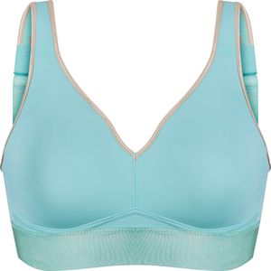 Dames Comfort-bh zonder beugel in mint/ivoor