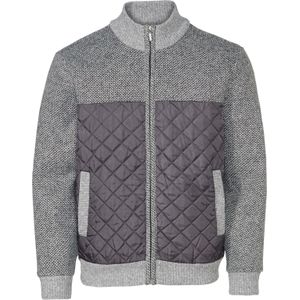 Heren Vest in antraciet gemêleerd