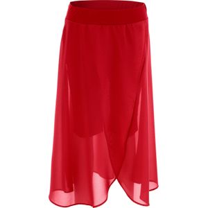 A-lijnrok - Zwart - Gerecycled Polyester - Asymmetrische Wikkellook