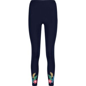 Dames Shirt en Legging - Marine/Turquoise - Bedrukt