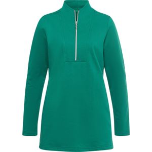 Sweater - Groen - 100% Katoen - Ritssluiting - Lange Mouwen