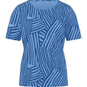 T-shirt - Royalblauw/Hemelsblauw - 100% Katoen - Korte Mouwen