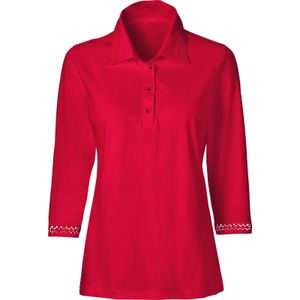 Dames Poloshirt in rood