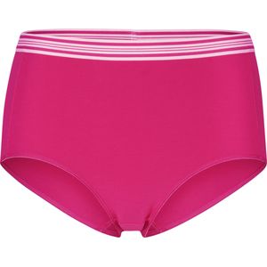 Dames Tailleslip in wit + fuchsia