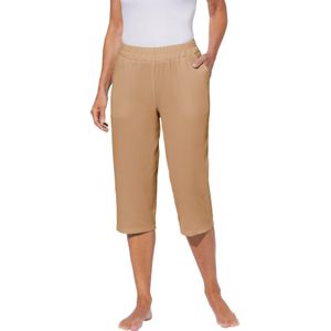 Dames Capri-vrijetijdsbroek in camel