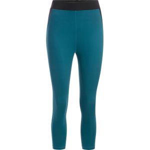 Dames Legging in petrol/zwart