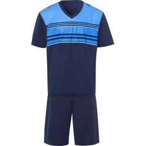 Shortama - Gestreept - Effen Achterpand - Korte Mouwen - Comfortband