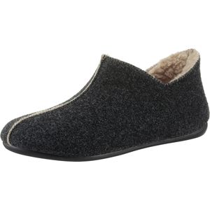 Pantoffels - Antraciet - Vilt - Breed - Met Profiel