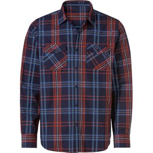 Marine Geruit Overhemd - 100% Katoen - Lange Mouwen - Knoopsluiting