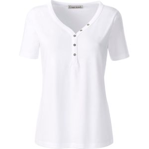 Dames Shirt met korte mouwen in wit