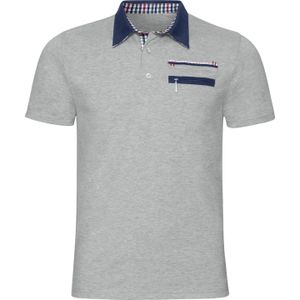 Catamaran - Shirt - Lichtgrijs mêlee - Korte Mouwen - 100% Katoen