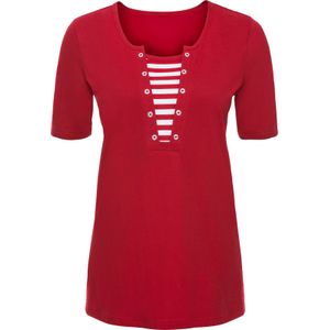 T-shirt - Rood - 100% Katoen - Ronde Hals - Korte Mouwen