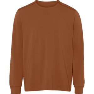 T-shirt - Cognac - 100% Katoen - Lange Mouwen