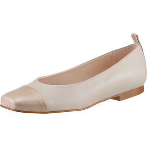 Dames ballerina in zand/roze