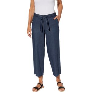 Dames Culotte in blue-stonewashed