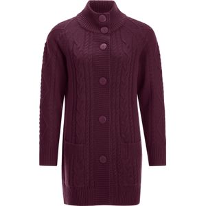 Dames Vest in bordeaux