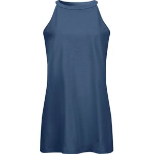 Dames Lange top in jeansblauw