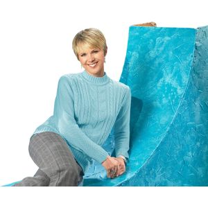 Kleur - Pullover - Aqua - 100% Polyacryl - Lange Mouwen