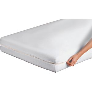 Matrasbeschermer - Wit - Antiallergisch - Frottékwaliteit - Voor Matrassen van 21-26 cm Hoogte