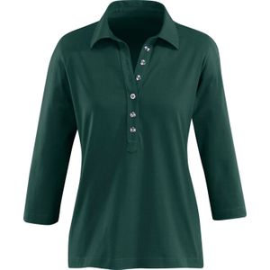 Dames Poloshirt in dennengroen