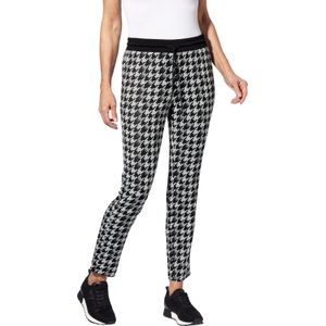 Classic Basics - Comfortbroek - Zwart/ecru gedessineerd - Stretchbroek