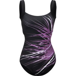 Badpak - Zwart/Violet - Polyamide/Elastaan